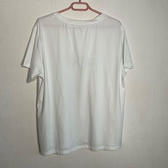 Seint Boyfriend Tee Women’s White size XL T-Shirt Ligtweith Soft Crew Neck - Picture 7 of 8